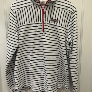 Vineyard Vines Navy and White Striped Pullover